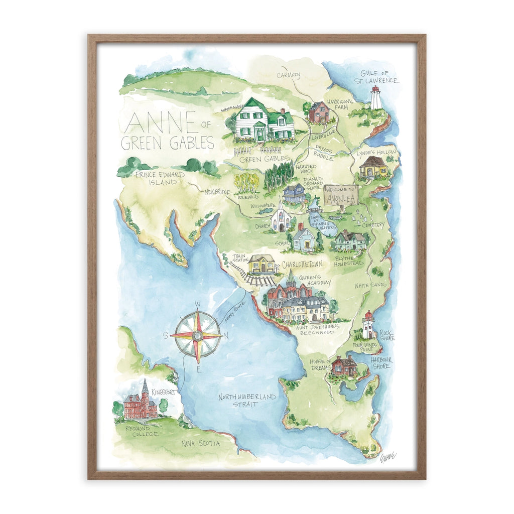 Story Map Poster Anne of Green Gables