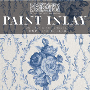 IOD Paint Inlay Trompe L’oeil Bleu by Iron Orchid Designs Trump Blue
