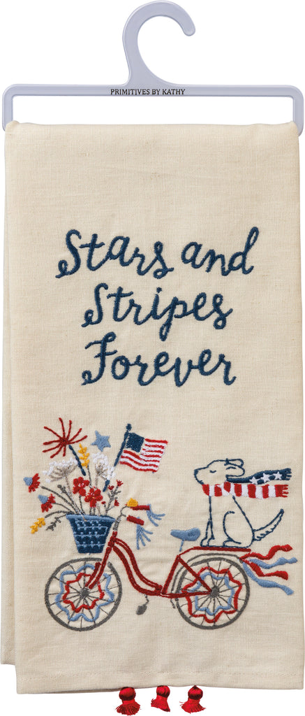 "Stars and Stripes Forever" Patriotic Kitchen Towel #100-S253