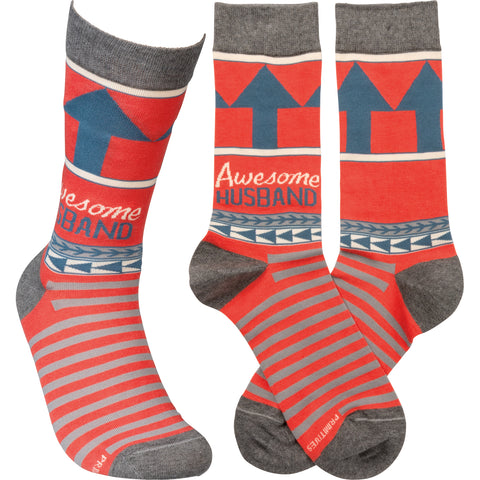 "Awesome Husband" Socks #100-S149