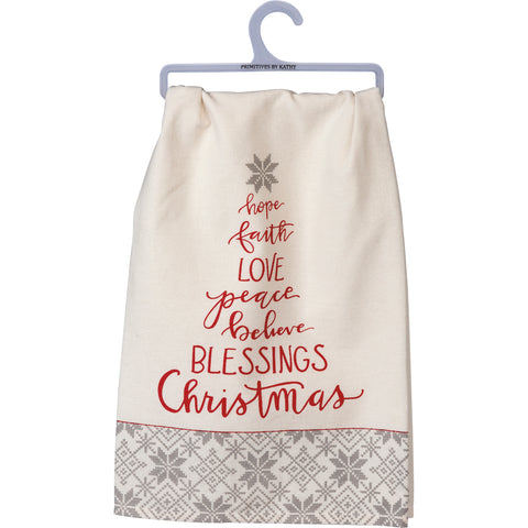 "Blessings" Kitchen Towel for Christmas Decoration #100-S505