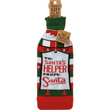 "To Santa's Helper From Santa" Bottle Sock #100-S180