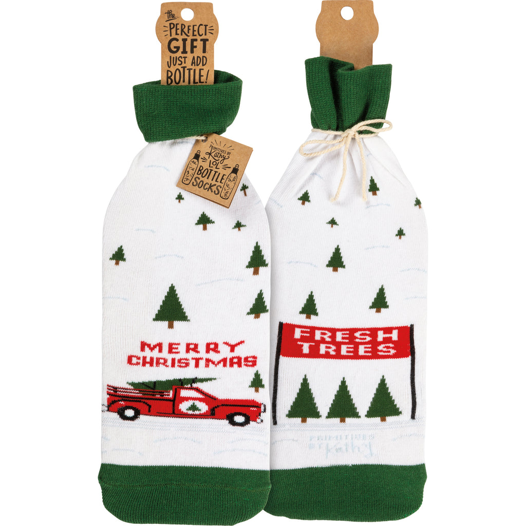 "Fresh Trees" Bottle Sock for Wine Gift #100-S460