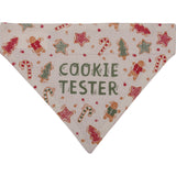 "Cookie Tester - Santa's Favorite Wigglebutt" Small Pet Bandana #100-C266