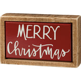 "Merry Christmas" Box Sign #100-C177