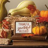 "Thankful Grateful Blessed" Thanksgiving Decoration #100-H173