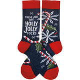 "These Are My Holly Jolly Socks" Socks #100-C407