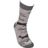 "Easily Distracted by Dogs" Socks #100-S320