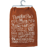"Pumpkin Pie" Kitchen Towel for Thanksgiving Decoration #100-S502