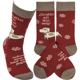 "Jingle All The Way" Dog Socks for Christmas #100-S409