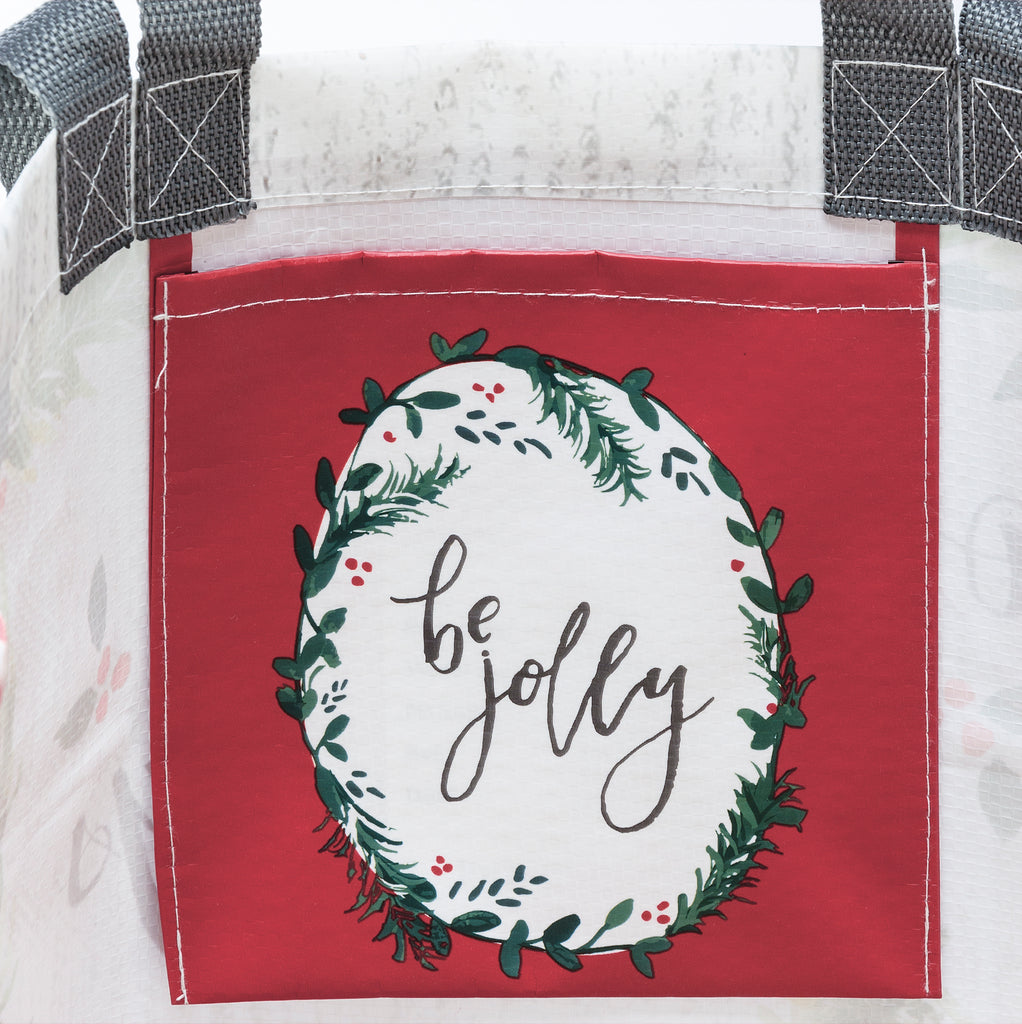"Home For The Holidays" Watercolor Shopping Tote Bag #100-C182