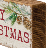 "Merry Christmas" Block Sign #100-C175