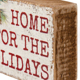 "Home For The Holidays" Block Sign #100-C174