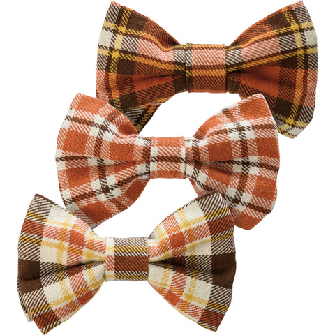Fall Plaid Pet Bow Tie for Thanksgiving and Halloween #100-H157