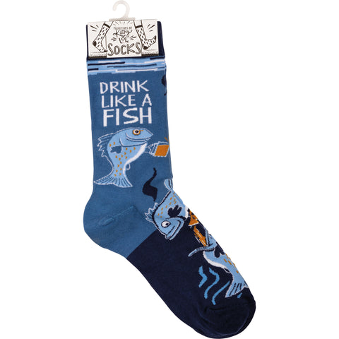 Socks "Drink Like A Fish" #100-S299