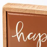 "Happy Pumpkin Spice Season" Thanksgiving Box Sign #100-H172