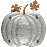 Galvanized Pumpkins Tray Set of 3 for Thanksgiving Dinner #100-H159