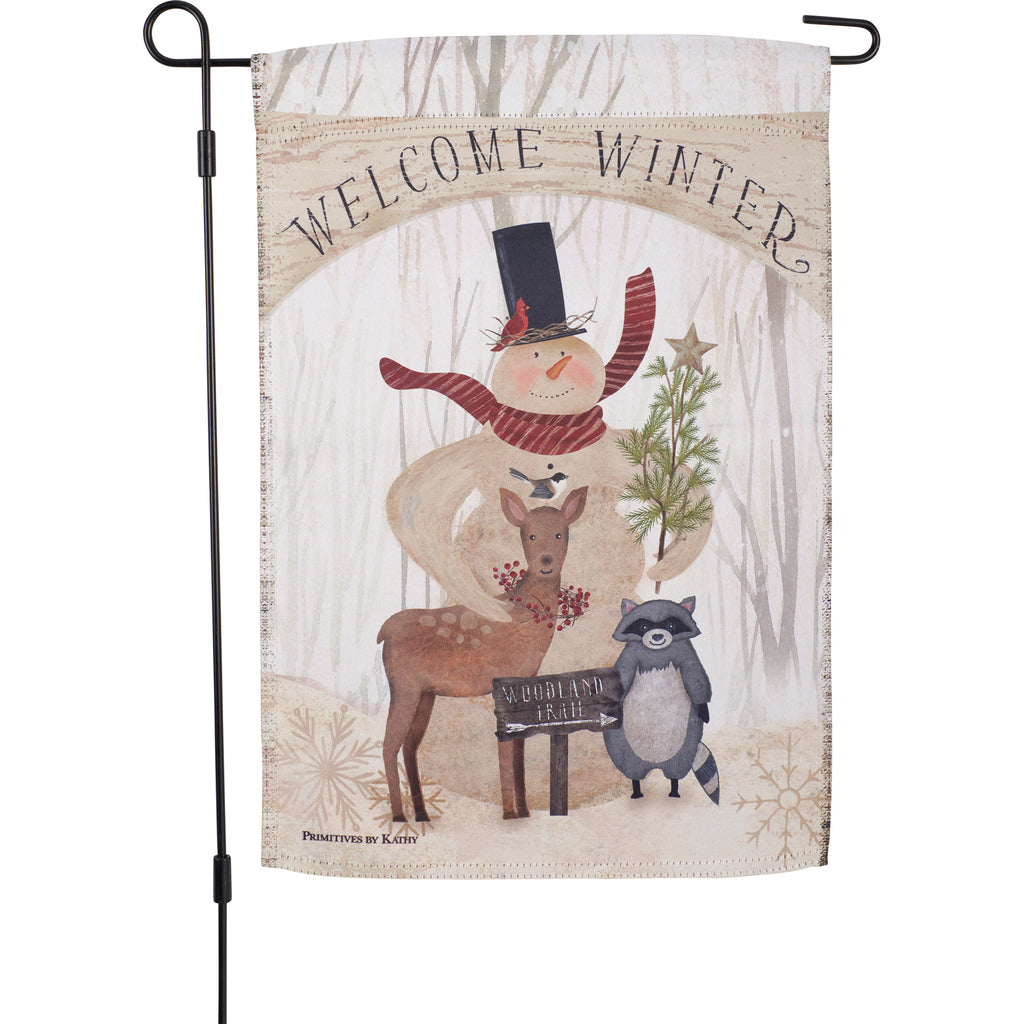 "Welcome Winter" Garden Flag #100-S553