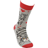 "Love And A Cat" Socks #100-S304