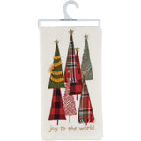 "Joy to the World" Embroidered Kitchen Towel for Christmas Decoration #100-S509