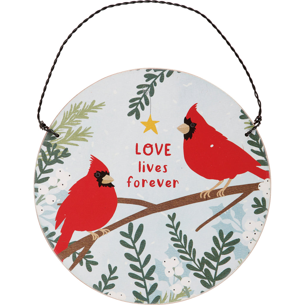 "Love Lives Forever" Cardinal Christmas Ornament #100-C170