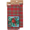 Plaid Cardinal Kitchen Towel #S520