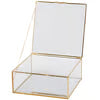Hinged Box Set- Square Glass #1696