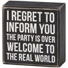 BOX SIGN - THE REAL WORLD #1642