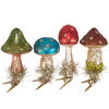 Glass Mushroom Ornament Set #C281