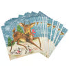 Retro Deer Beverage Napkin #C288