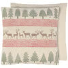 Forest Trees & Deer Pillow #B167