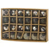 Glass Silver Kugels Ornament Set #C294