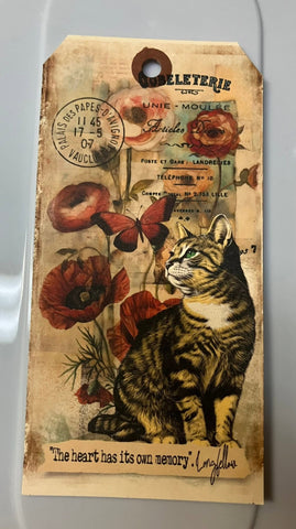 In the Land of Elsewhere Luggage Tag "The Heart has its Own Memory"