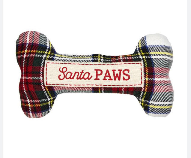 Christmas Dog Toy Santa Paws