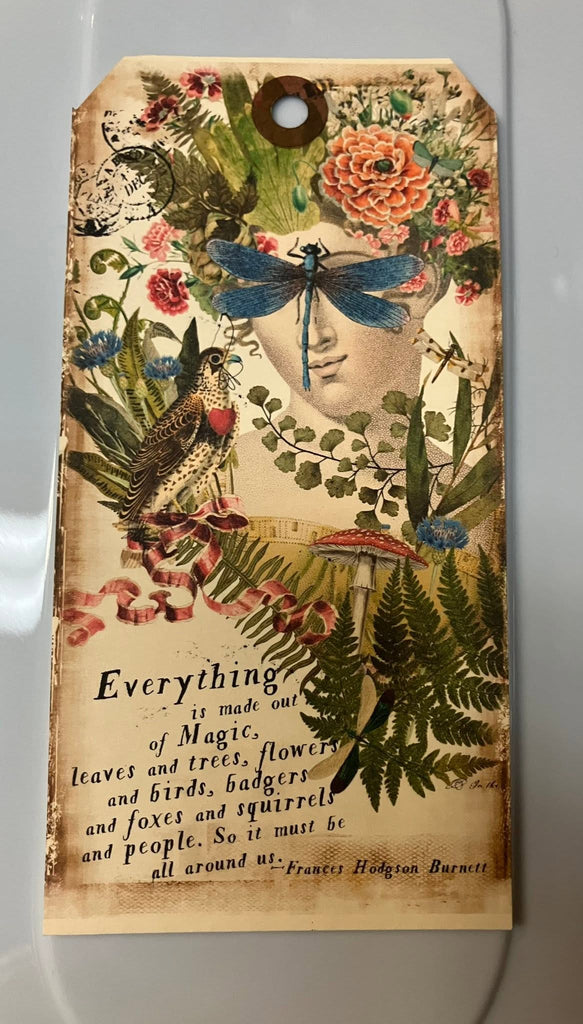 In the Land of Elsewhere Luggage Tag "Everything is Made of Magic"