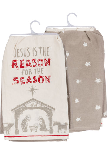 "Jesus Is The Reason" Christmas Kitchen Towel #100-S515