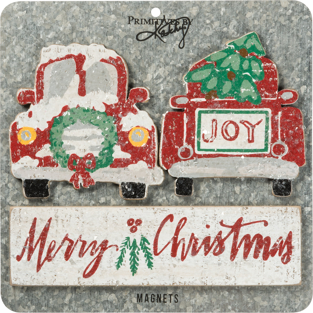 Merry Christmas Truck Magnet Set #100-C223