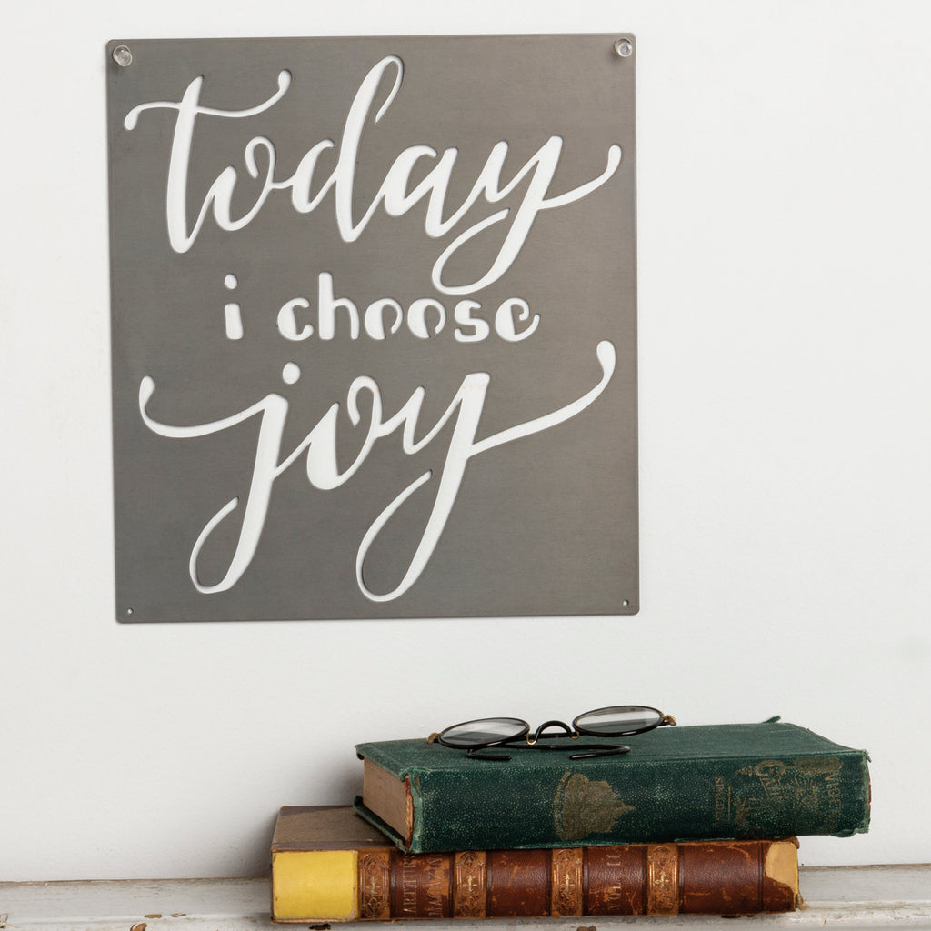 "Choose Joy" Metal Wall Art #100-1527