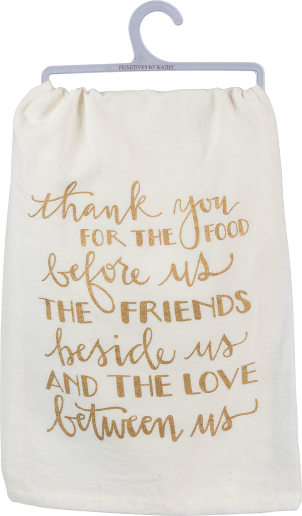 "Thank You For The Food Before Us" Christmas Kitchen Towel #100-S499