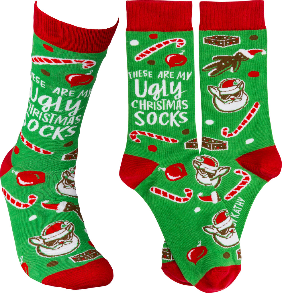 These Are My Ugly Christmas Socks #100-S403