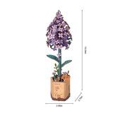 3D Flower Puzzle Lilac