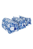 Quilted Makeup/Toiletry Bag- Blue