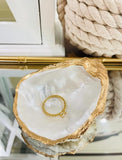 Shells by Shea Gilded Oyster Shell Trinket Tray