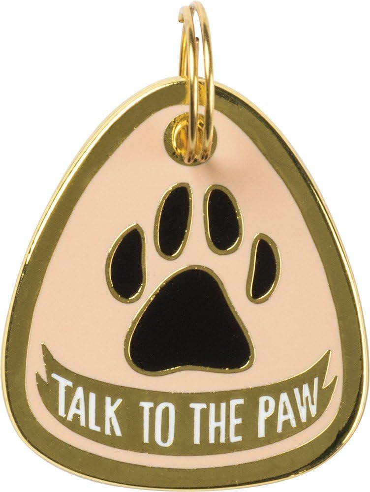 Pet Collar Charm "Talk to the Paw" #100-1211