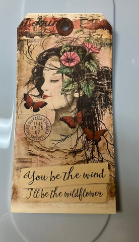 In the Land of Elsewhere Luggage Tag "You be the Wind+"