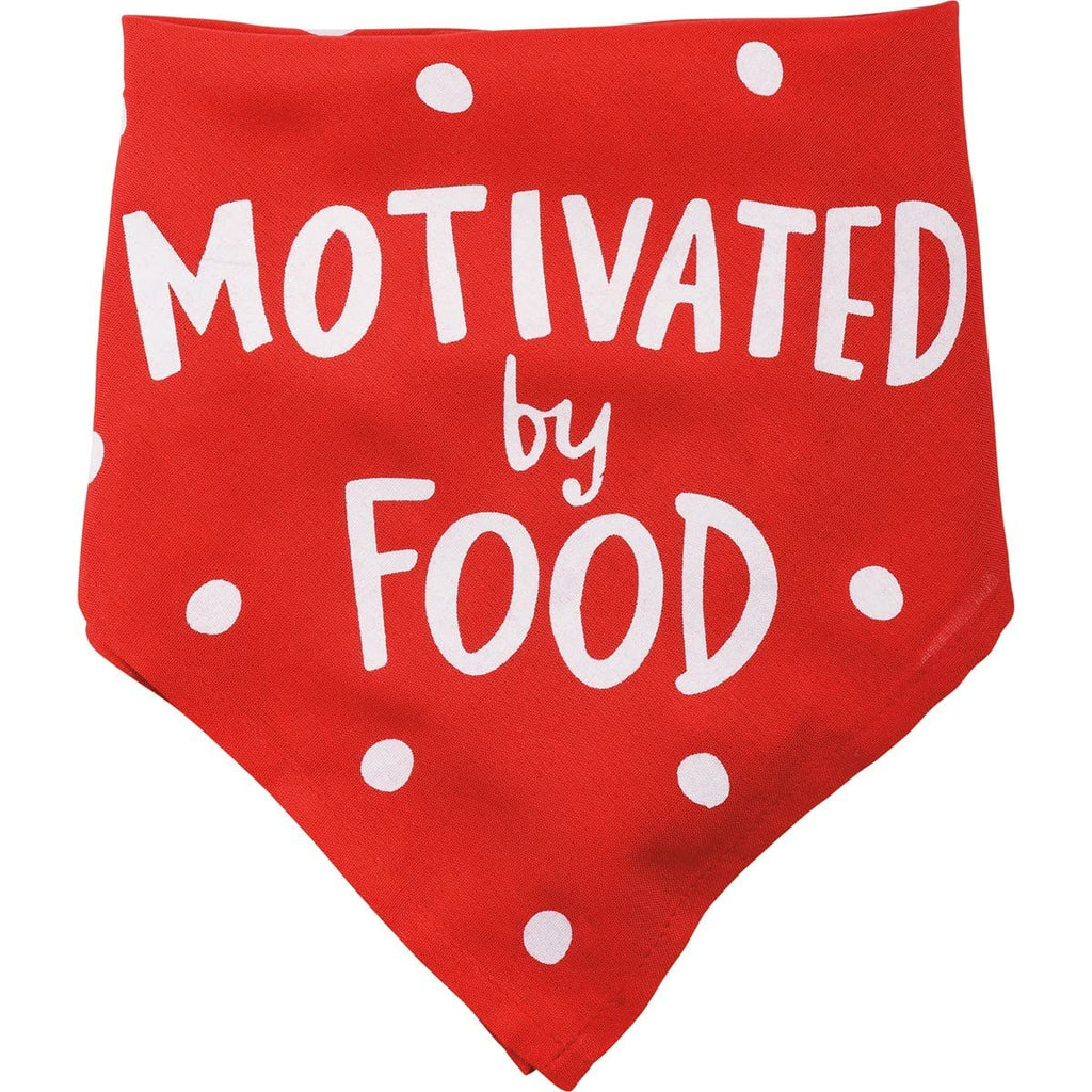 "Every Bite You Take" "Food Motivates Me" Reversible Pet Bandana for Dogs and Cats #100-1460