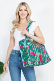Quilted Tote Bag- Bird