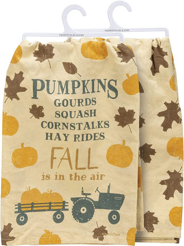 "Pumpkins, Gourds, Fall!" Kitchen Towel #100-S219
