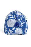 Quilted Makeup/Toiletry Bag- Blue