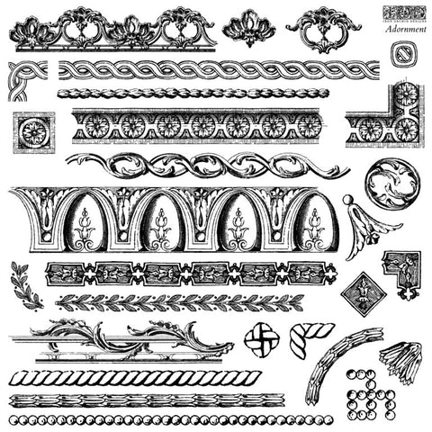 IOD Decor Stamp Adornment 12x12" by Iron Orchid Designs